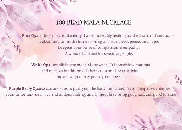 My Two Daughters Jewelry - 108 Bead mala necklace write up
