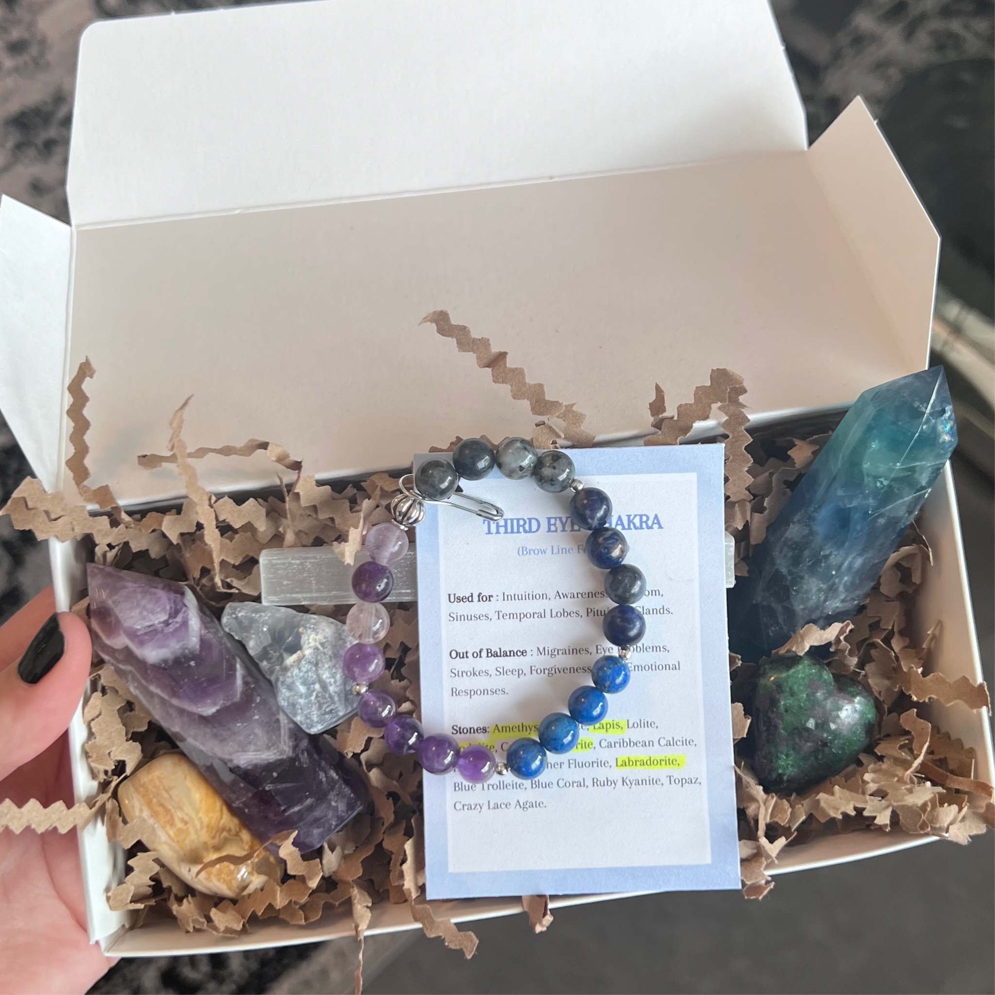 Kelowna Crystal Cave - Third Eye Chakra Kit