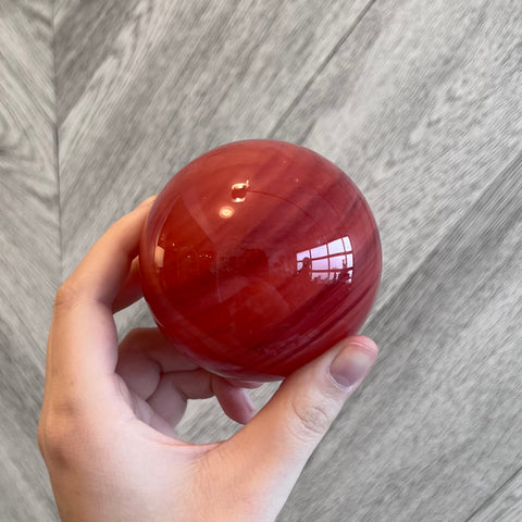 Kelowna Crystal Cave - Red Smelting Stone Sphere