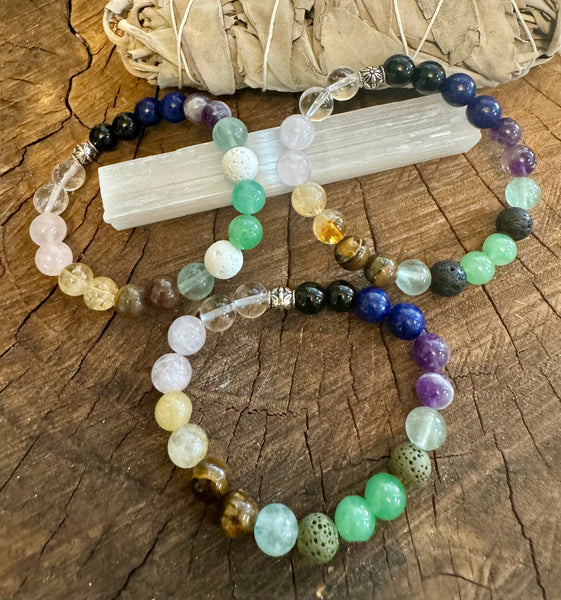 My Two Daughters Jewelry - 3 Bracelets for Study & Concentration on Selenite
