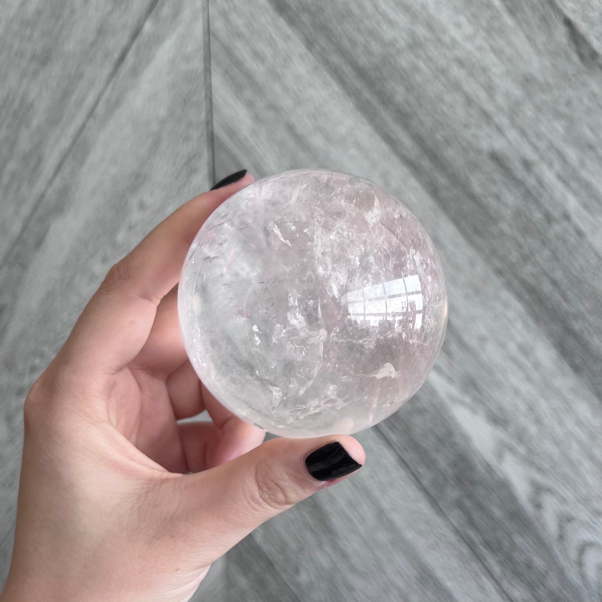 Kelowna Crystal Cave - Clear Quartz Sphere