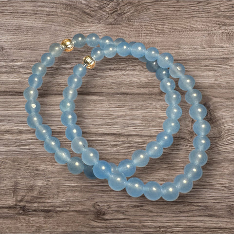 My Two Daughters Jewelry - 6mm Aquamarine Bracelet