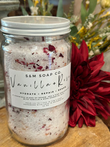 Vanilla Rose Bath Salts Large