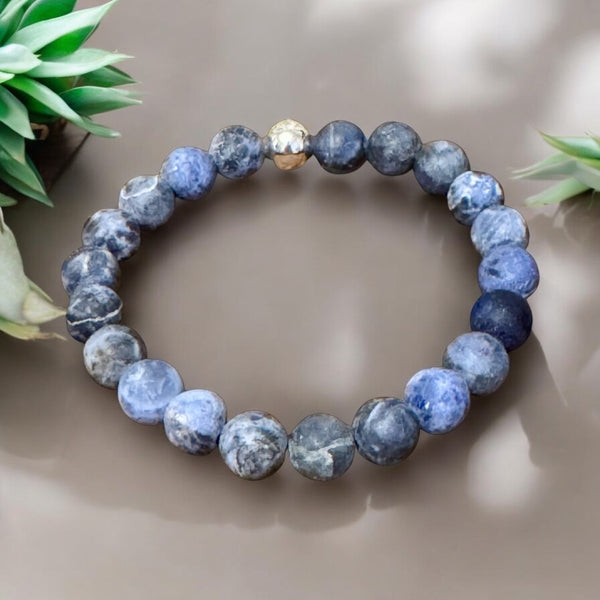My Two Daughters Jewelry - 8mm Sodalite Bracelet