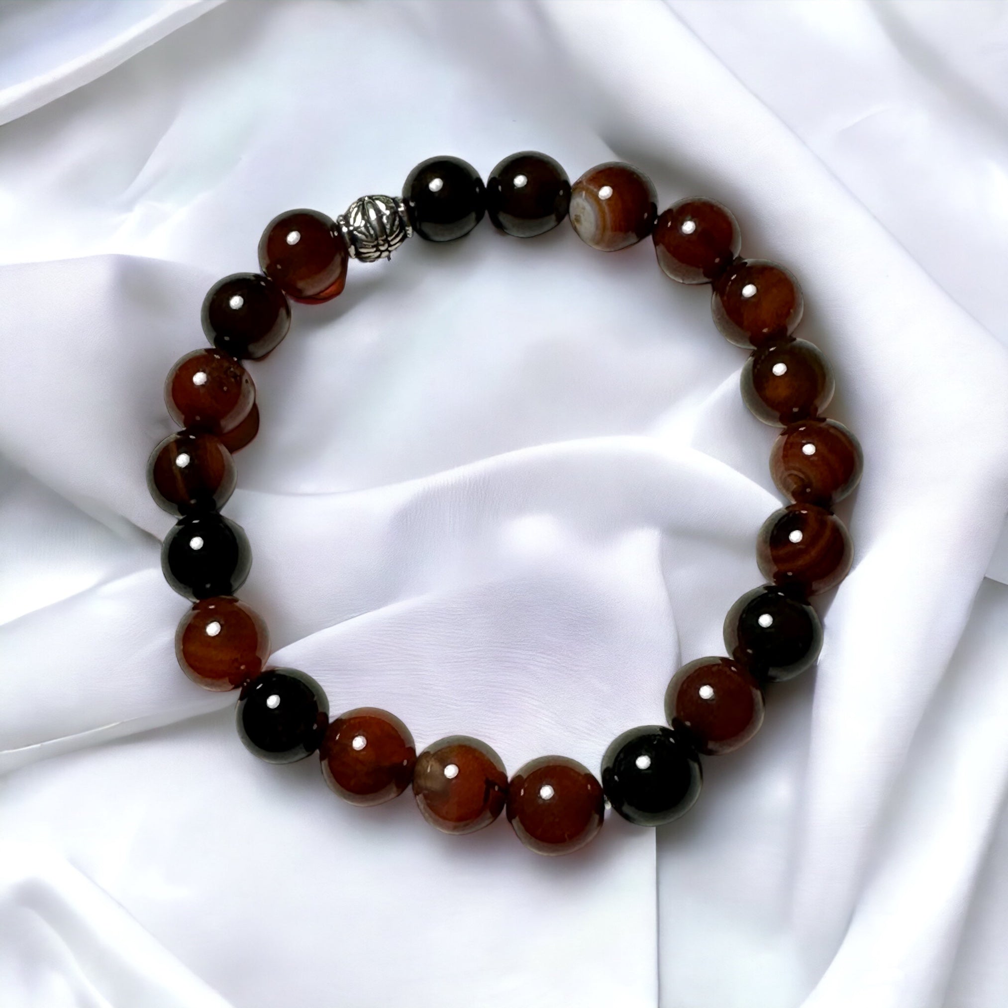 My Two Daughters Jewelry - Agate Bracelet 8mm 1