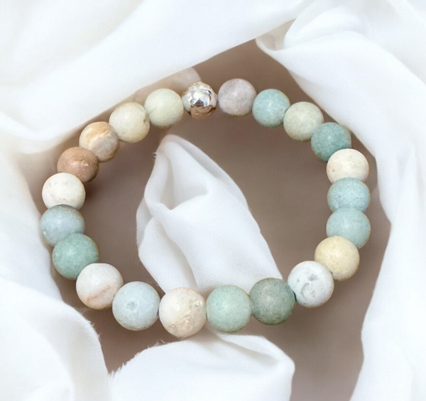 My Two Daughters Jewelry - Amazonite 8mm Beaded Bracelet 