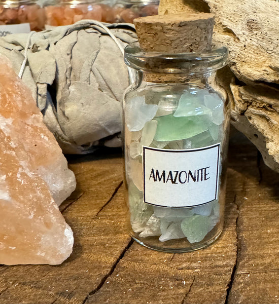 Kelowna Crystal Cave - Amazonite Chip Jar