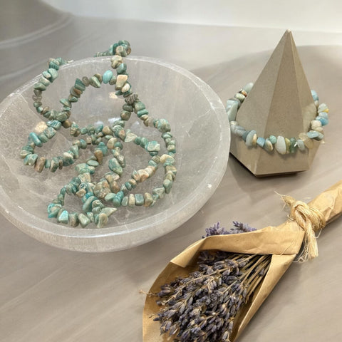 My Two Daughters Jewelry - Amazonite Necklace and Bracelet