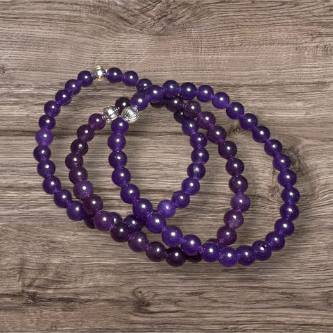 My Two Daughters Jewelry - Amethyst 6mm Bracelet