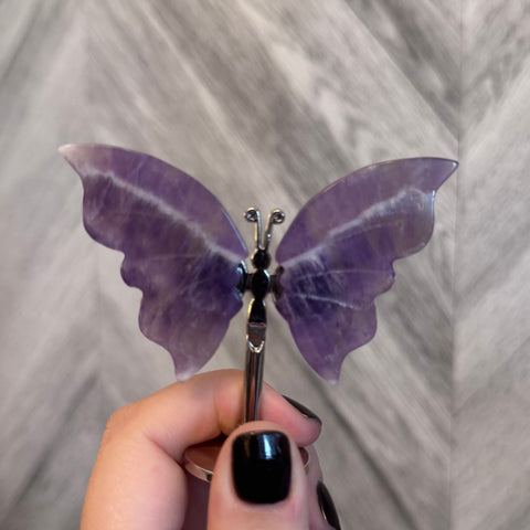 Kelowna Crystal Cave - Amethyst Crystal Butterfly