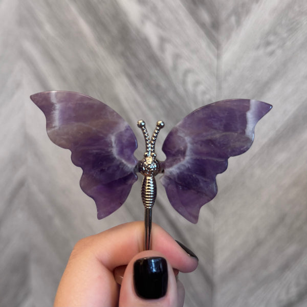 Kelowna Crystal Cave - Amethyst Crystal Butterfly