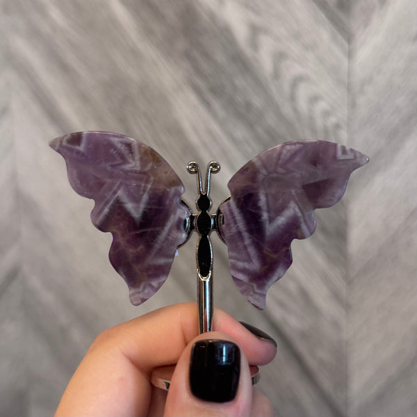 Kelowna Crystal Cave - Amethyst Crystal Butterfly