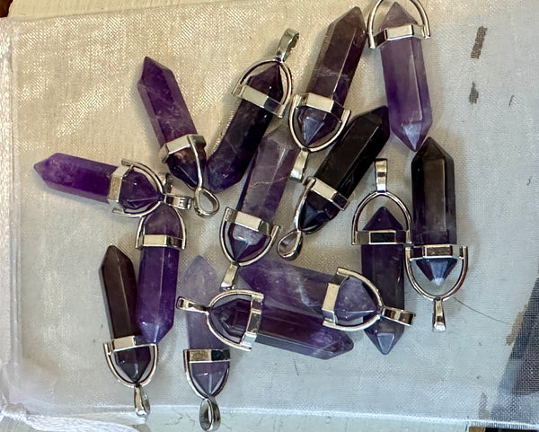 Kelowna Crystal Cave - Amethyst Pendant Point