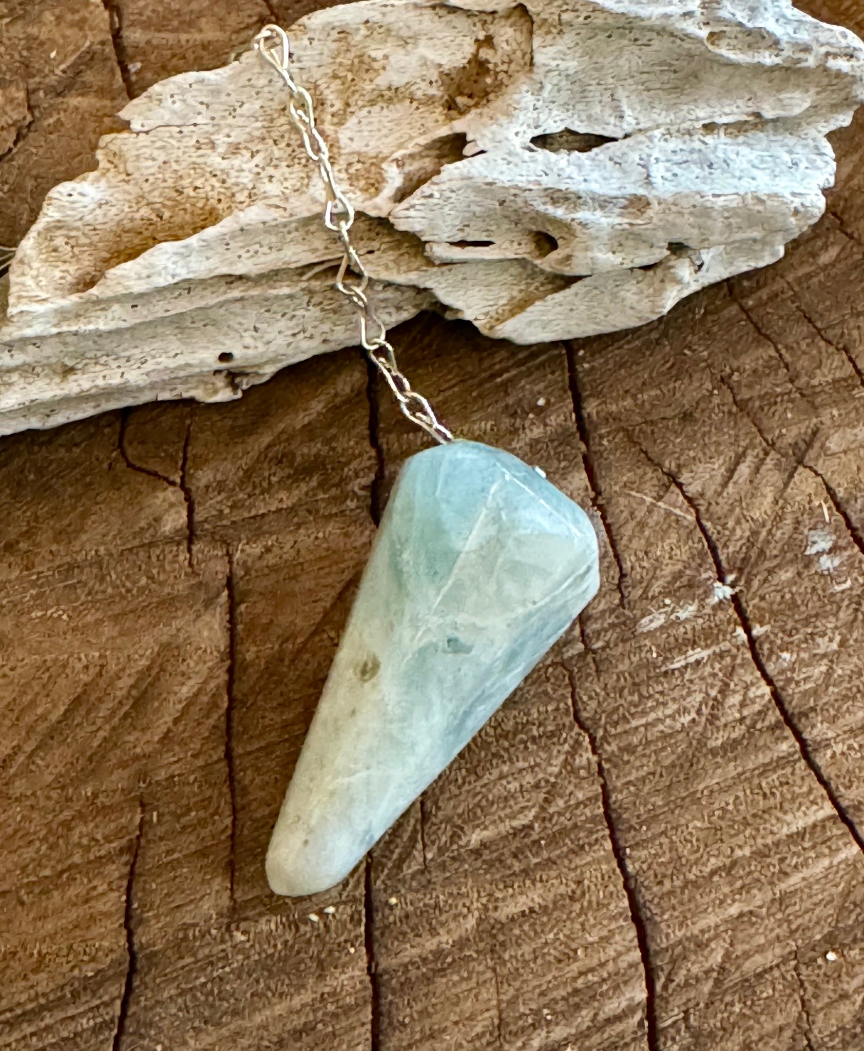 Kelowna Crystal Cave - Aquamarine Pendulum 