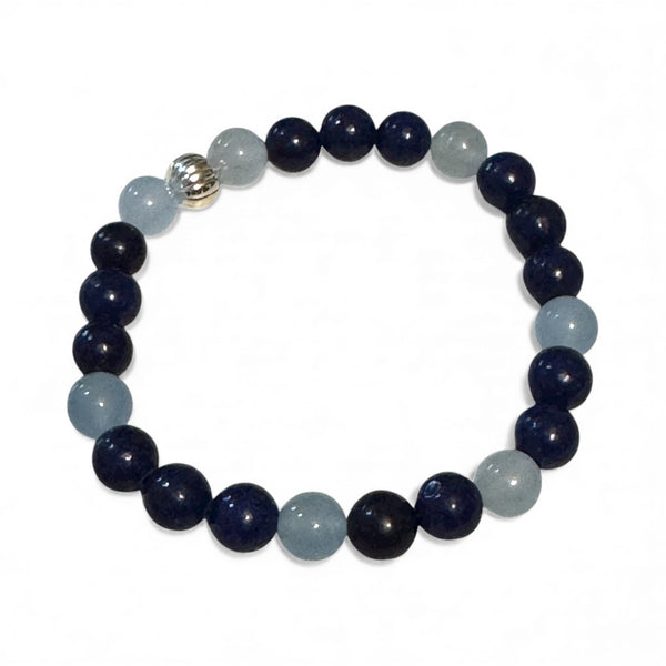 My Two Daughters Jewelry - Aquarius Sodalite and Aquamarine Bracelet