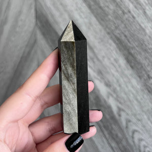 Kelowna Crystal Cave - Gold Sheen Obsidian Tower Medium