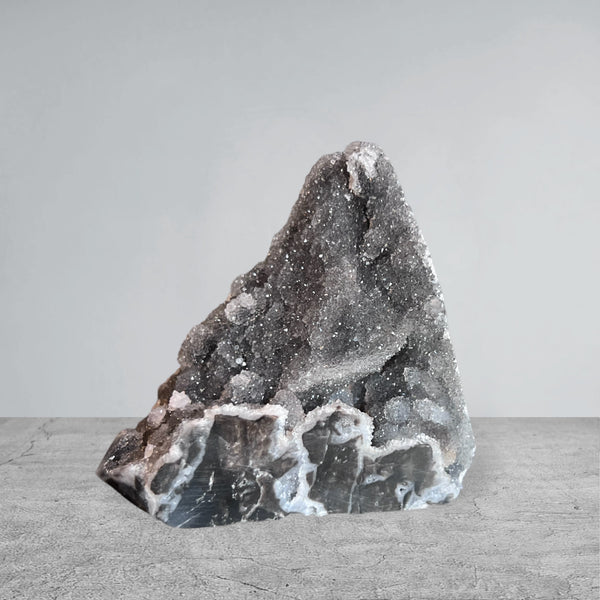 Kelowna Crystal Cave - Black Druzy Sphalerite 