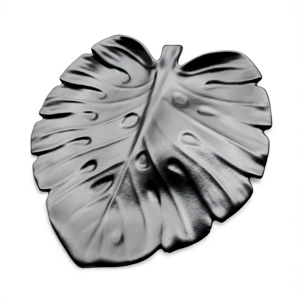 My Two Daughters Jewelry - Black Monstera Leaf Dish
