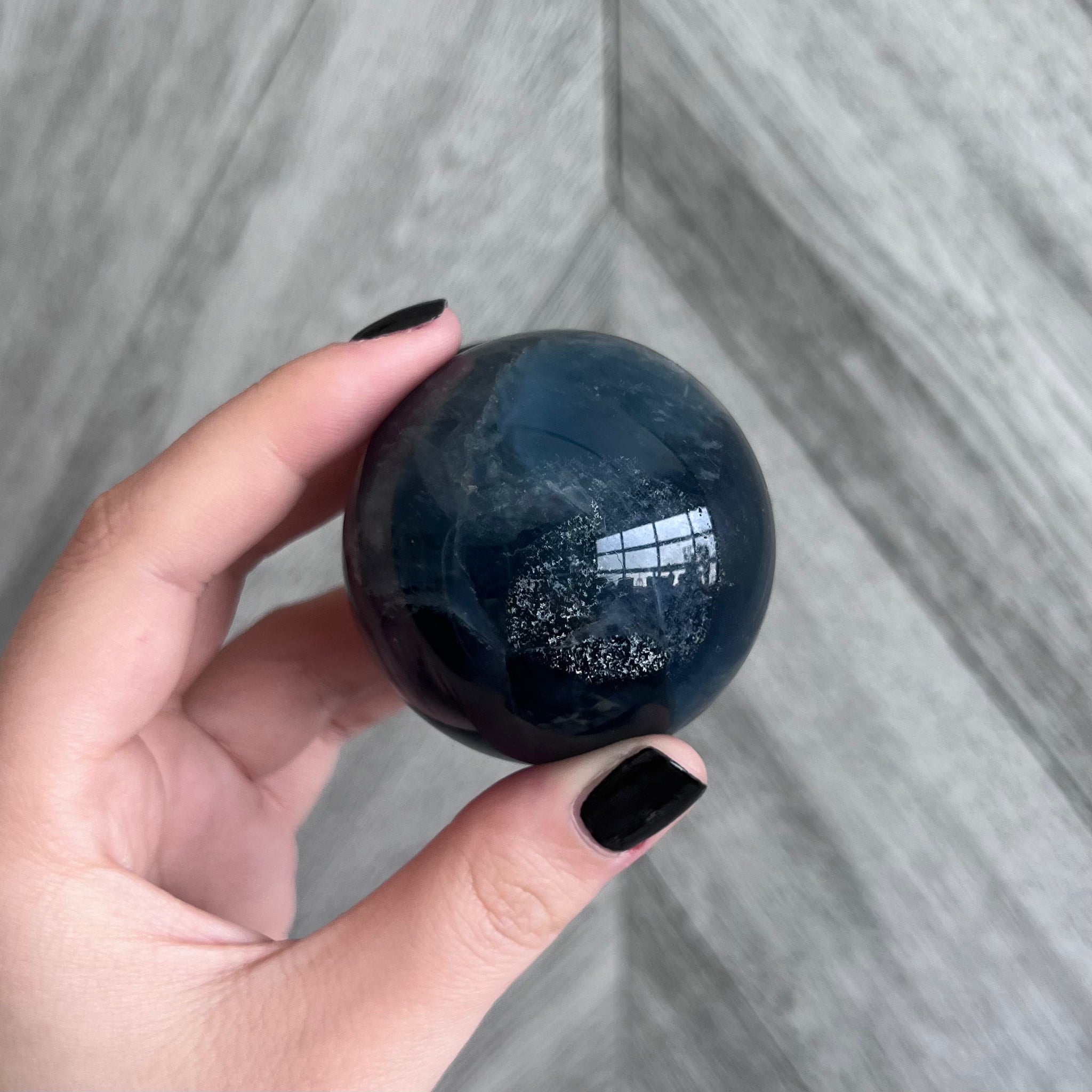 Kelowna Crystal Cave - Blue Fluorite Sphere