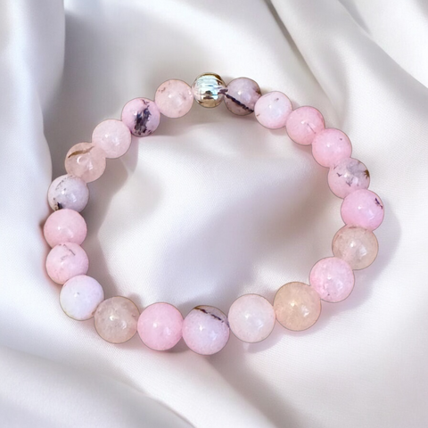 My Two Daughters Jewelry - Cherry Blossom 8mm Beaded Bracelet