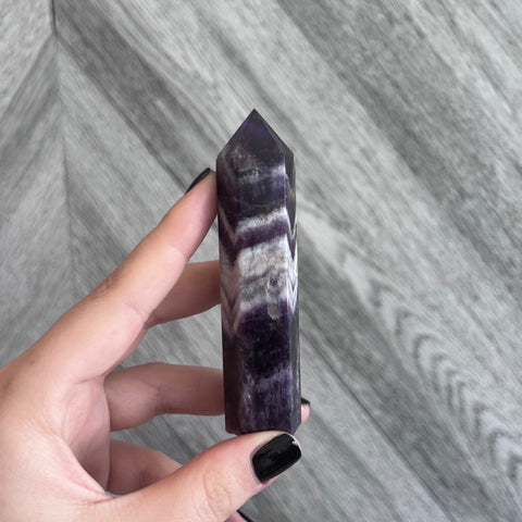 Kelowna Crystal Cave - Chevron Amethyst Tower
