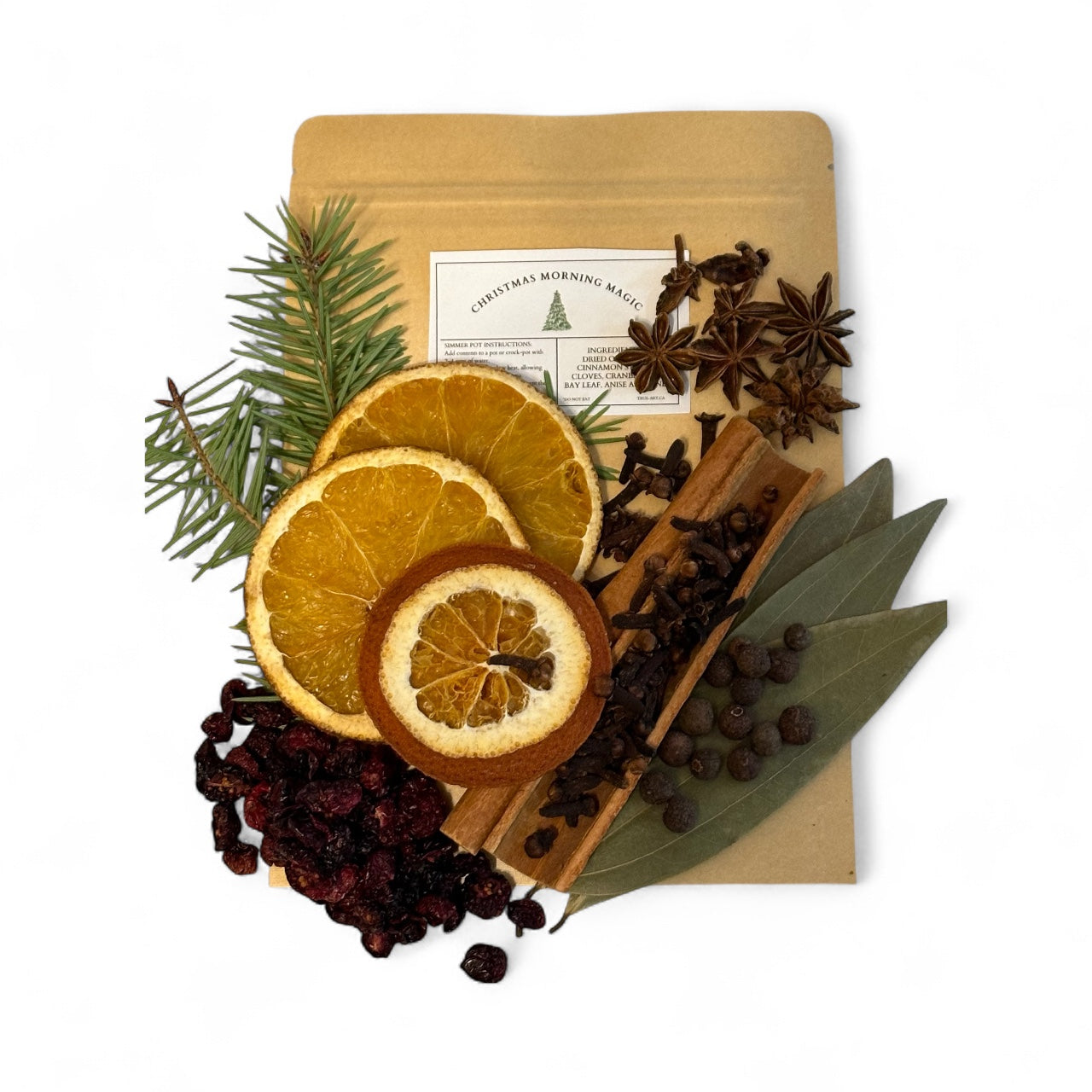 TRUE ART KELOWNA - Christmas Morning Magic Simmer Pot Ingredients