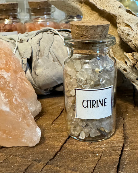Kelowna Crystal Cave - Citrine Chip Jar