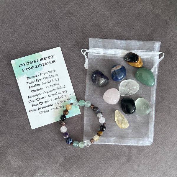 My Two Daughters Jewelry - Crystals or Bracelet for Study & Concentration