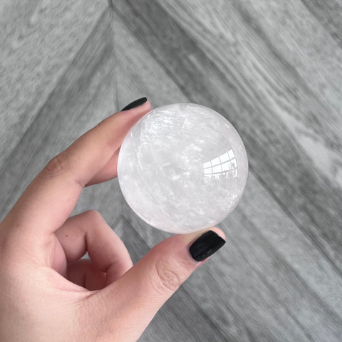 Kelowna Crystal Cave - White Calcite Sphere