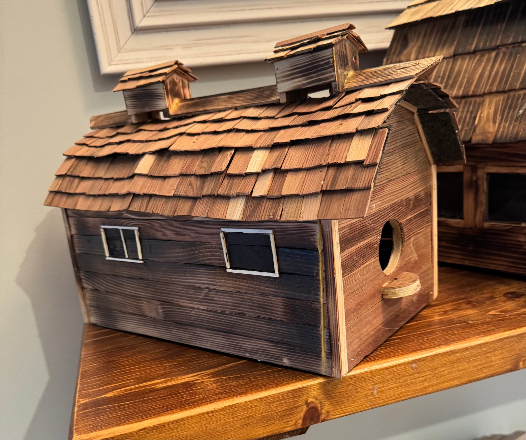 LB - Doubled Sided Rustic Bird Feeder