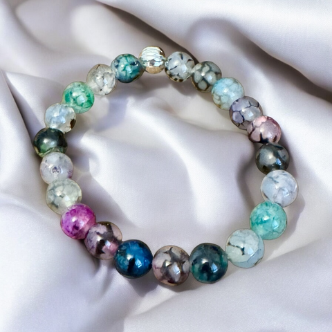 My Two Daughters Jewelry - Dragon Scale 8mm Beaded Bracelet