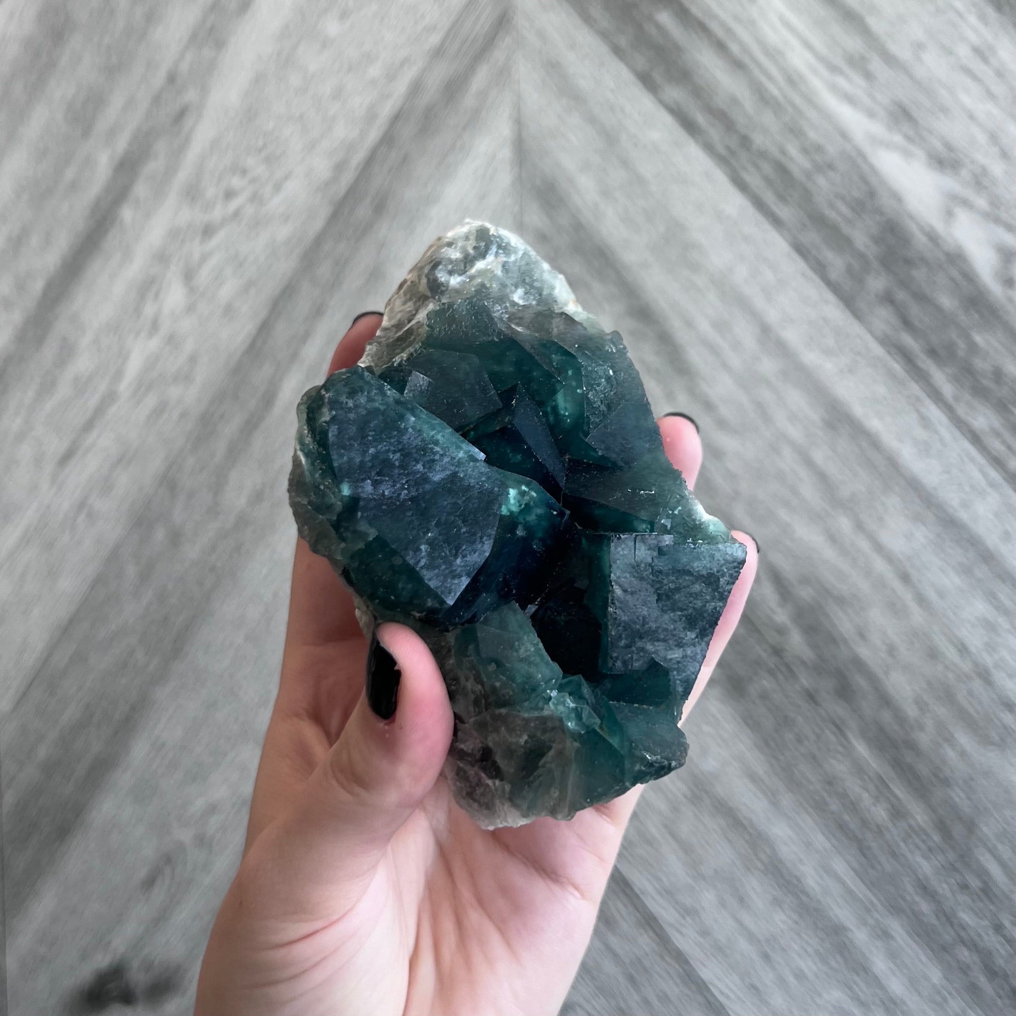 Kelowna Crystal Cave - Green Fluorite Cluster