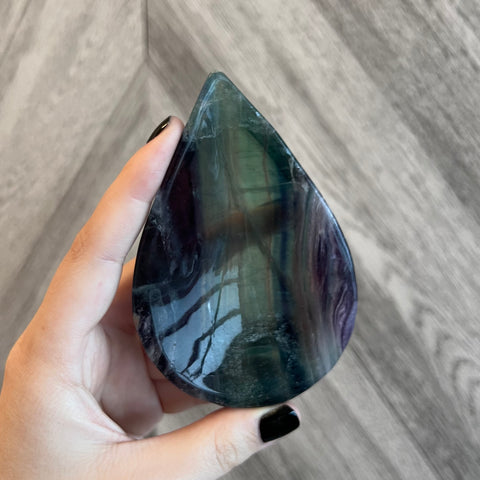 Kelowna Crystal Cave - Rainbow Fluorite Bowl