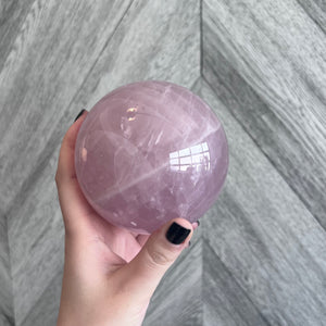 Kelowna Crystal Cave - Rose Quartz Sphere Large/ XL