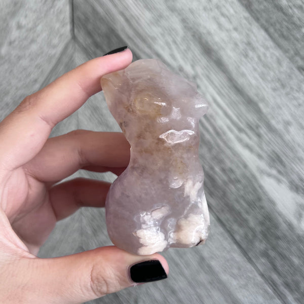 Kelowna Crystal Cave - Flower Agate Woman Body