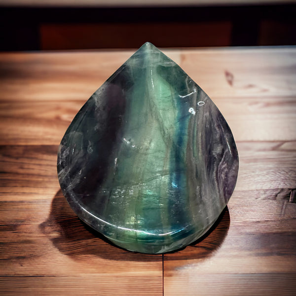 Kelowna Crystal Cave - Fluorite Bowl Tear Drop 2