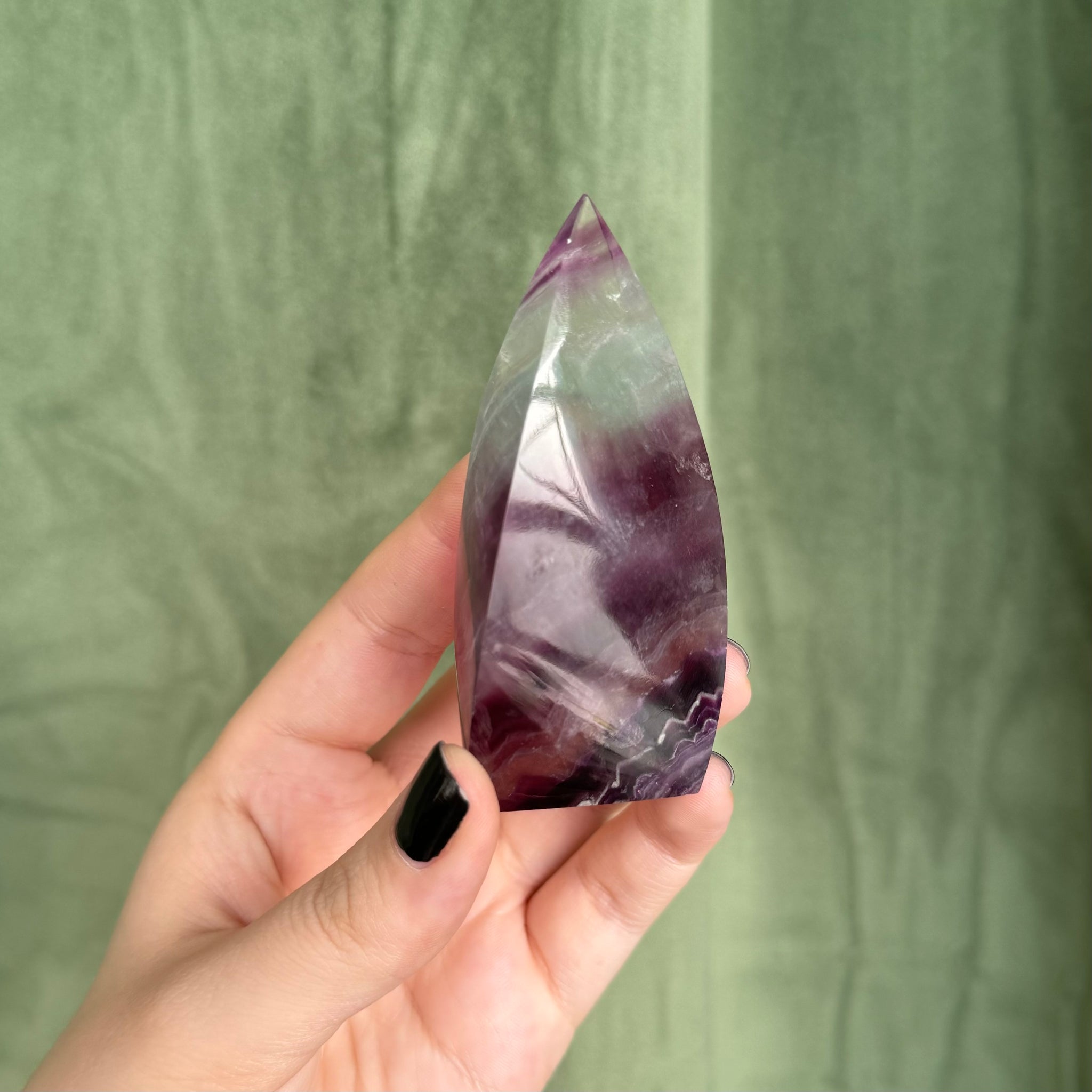 Kelowna Crystal Cave - Fluorite Flame