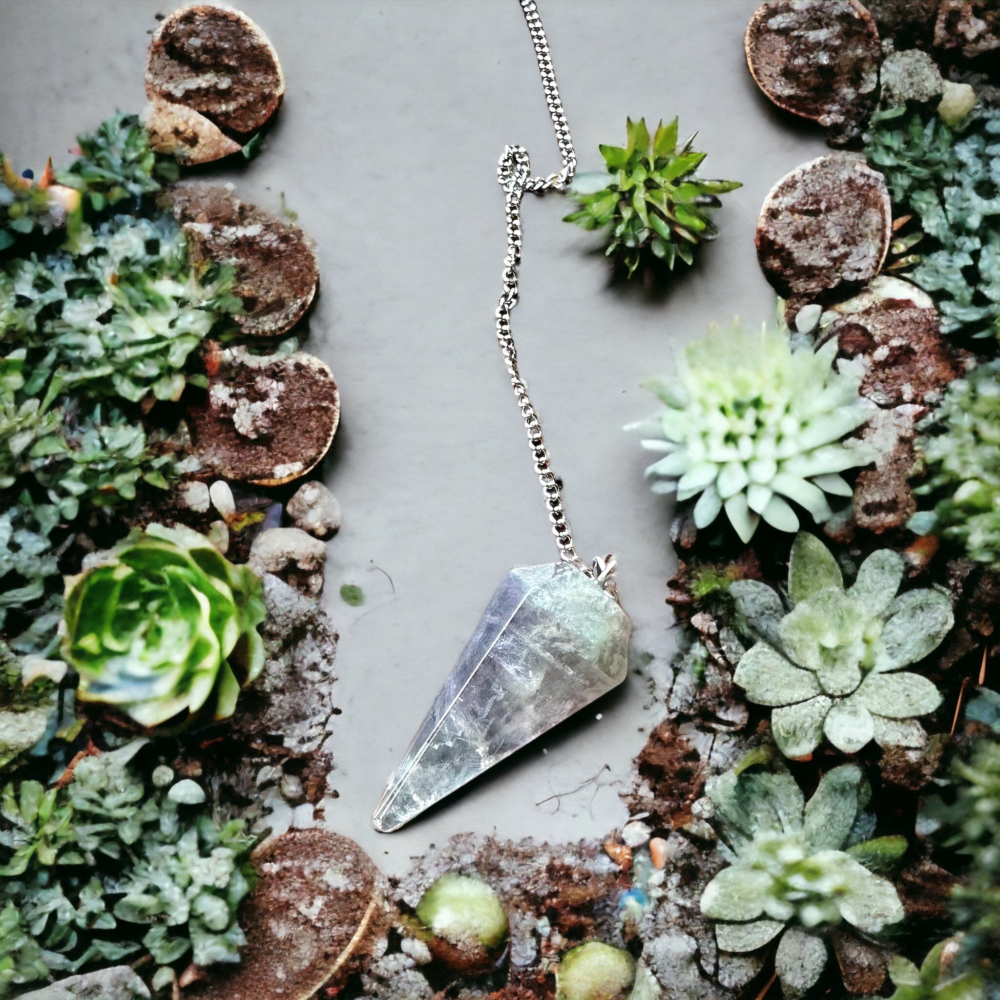 Kelowna Crystal Cave - Fluorite Pendulum