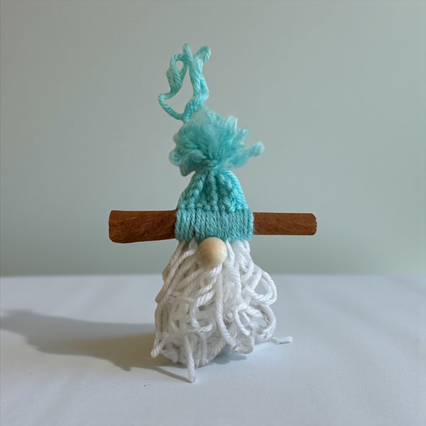 Blazin Creationz - Gnome with teal hat and white beard on a plain background