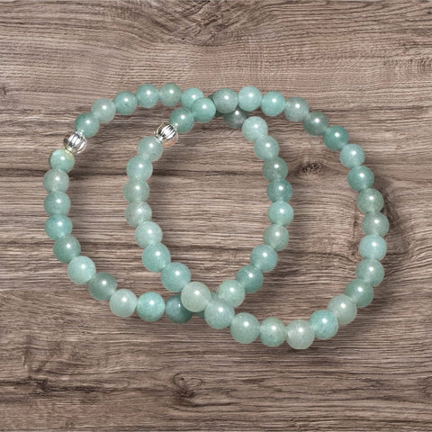 My Two Daughters Jewelry - Green Aventurine 6mm Bracelet