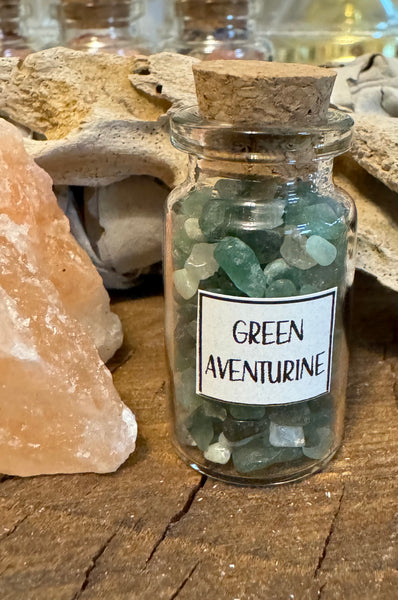 Kelowna Crystal Cave - Green Aventurine Chip Jar