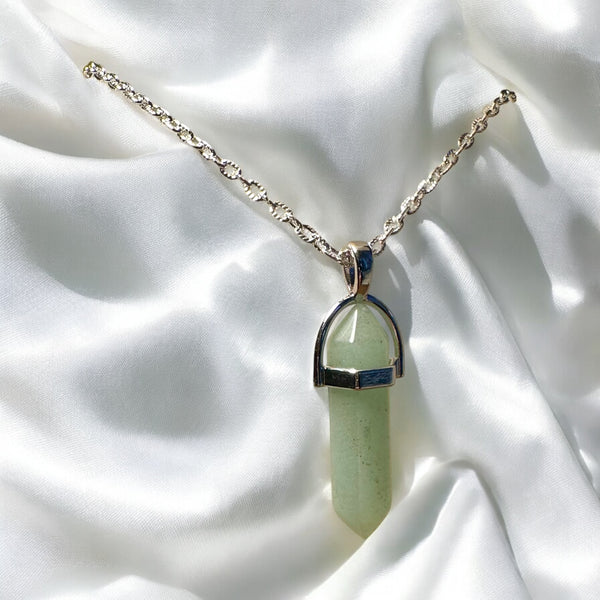 My Two Daughters Jewelry - Green Aventurine Pendant Necklace