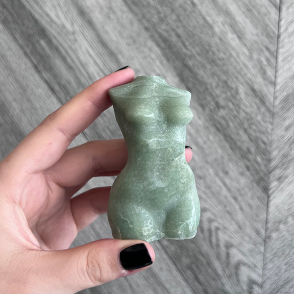 Kelowna Crystal Cave - Green Aventurine Woman Body