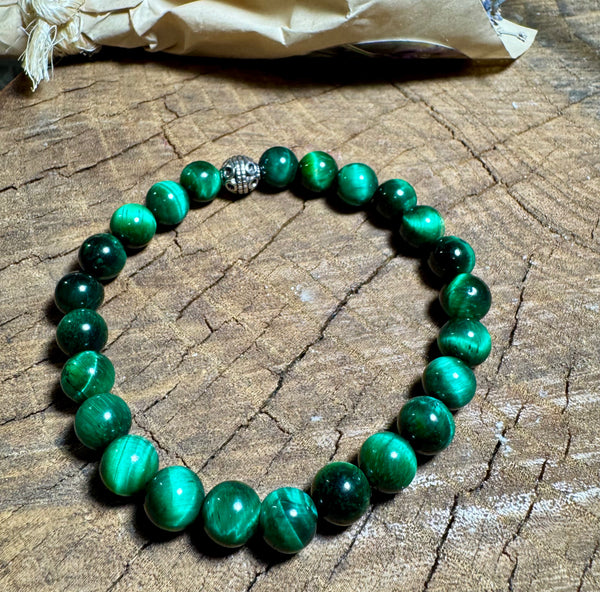 My Two Daughters Jewelry - Green Tigers Eye Bracelet
