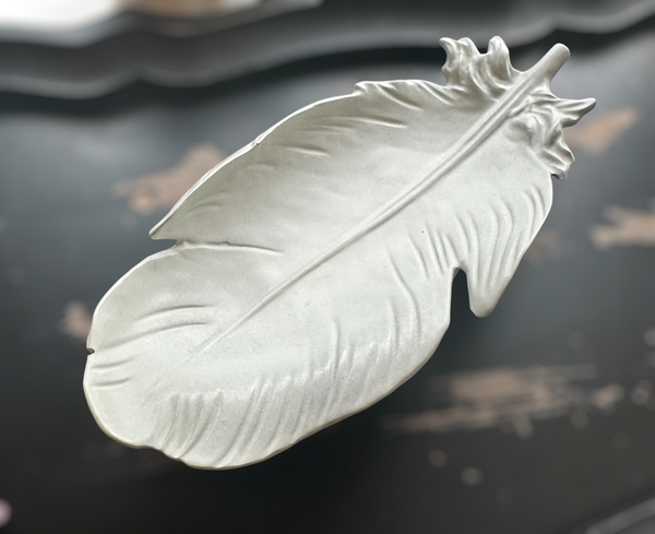 My Two Daughters Jewelry - Grey Feather Large Smudge tray