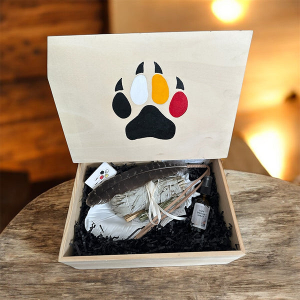TRUE ART KELOWNA - Hand painted Smudge Gift set Bear Paw