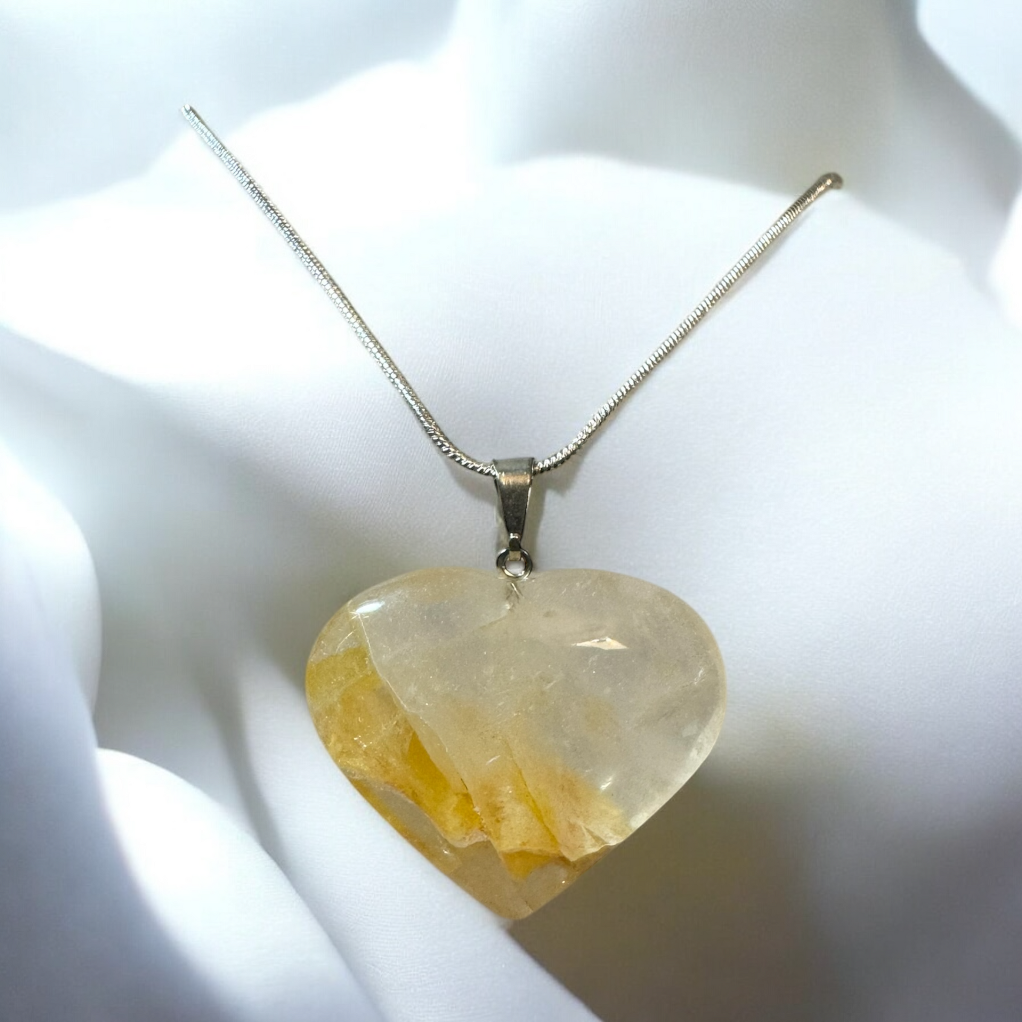 My Two Daughters Jewelry - Heart_Necklace Golden Healer