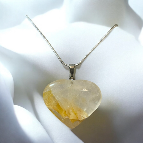 My Two Daughters Jewelry - Heart_Necklace Golden Healer