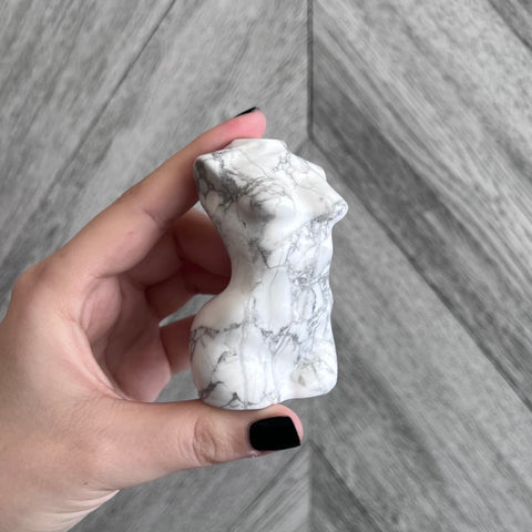 Kelowna Crystal Cave - Howlite Woman Body
