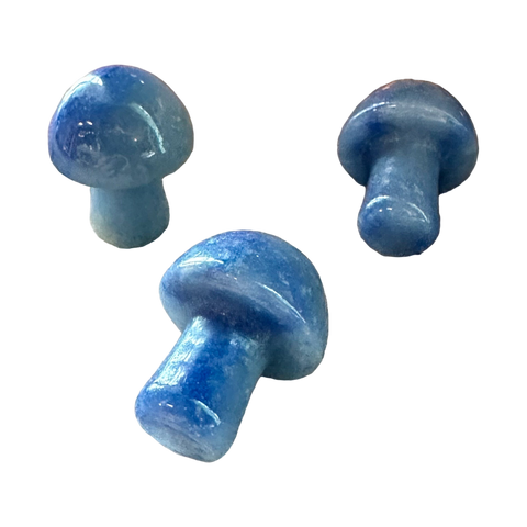 TRUE ART KELOWNA - Mini Blue Aventurine Mushrooms